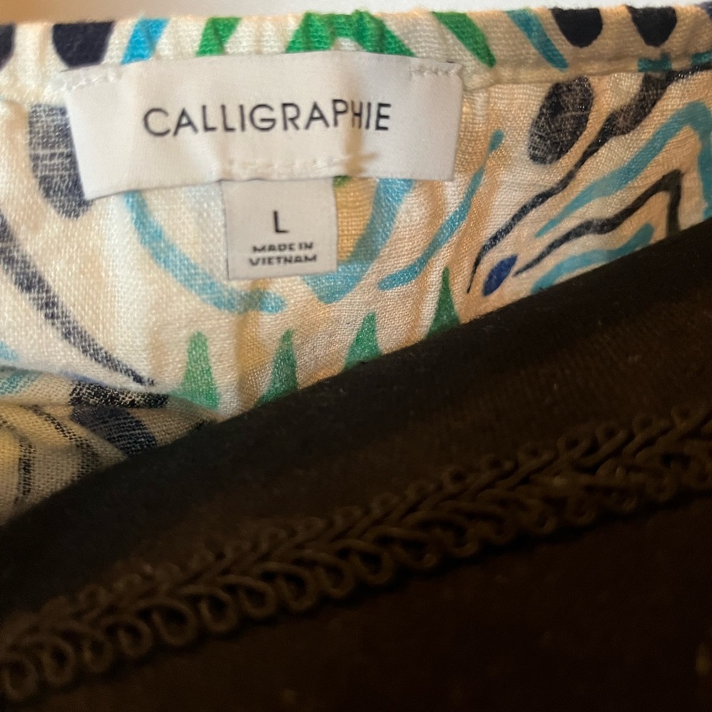 Calligraphie‎ Blouse NWT size L - Picture 4 of 5